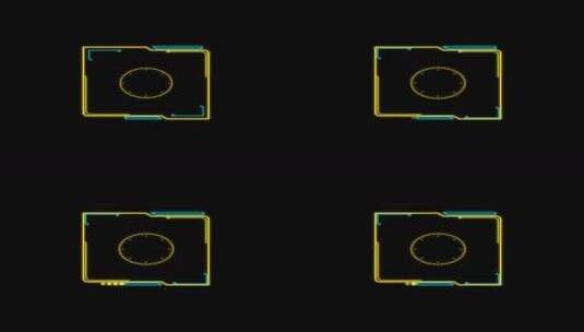 科技HUD 科技小元素 赛博朋克 虚拟数字高清在线视频素材下载