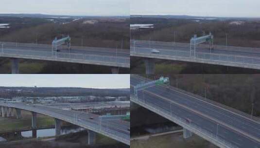 航拍高速公路高清在线视频素材下载
