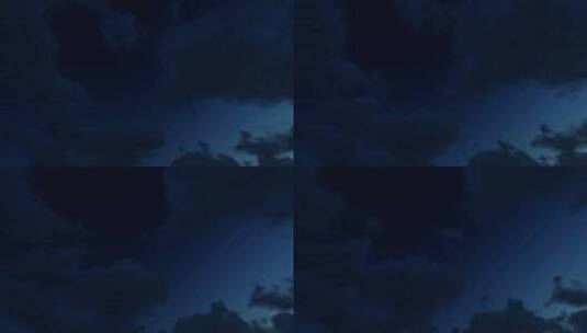 傍晚暴雨前的天空高清在线视频素材下载