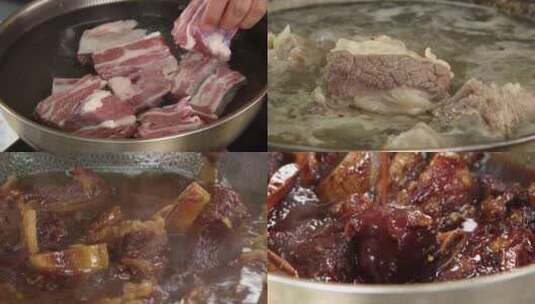 4K红烧牛排美食素材高清在线视频素材下载
