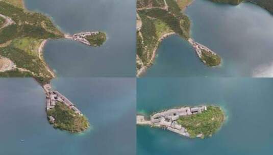 泸沽湖里格半岛高清在线视频素材下载