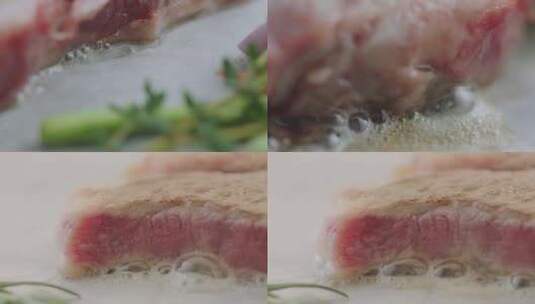 牛排西餐美食健康饮食高清在线视频素材下载