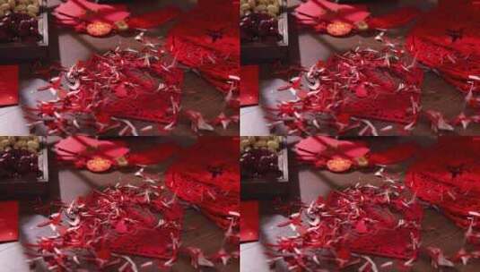 春节 新春剪窗花高清在线视频素材下载