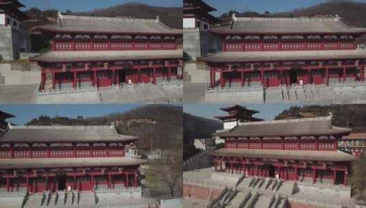 中国古代建筑九成宫遗址高清在线视频素材下载