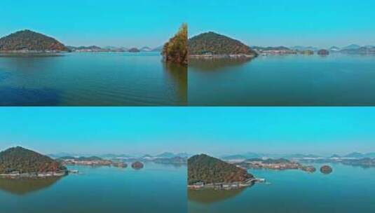 临安青山湖自然风光高清在线视频素材下载