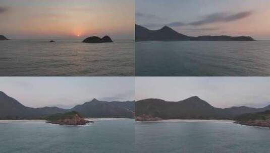 香港西贡区咸田湾航拍高清在线视频素材下载