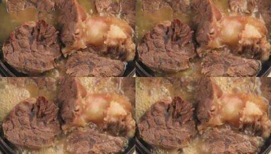 炖牛肉牛肉慢炖红烧牛肉高清在线视频素材下载