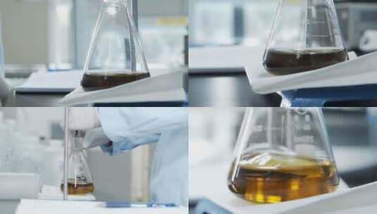 做实验 实验容器 研究 化学高清在线视频素材下载