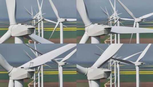 能源 风车 风力涡轮机高清在线视频素材下载