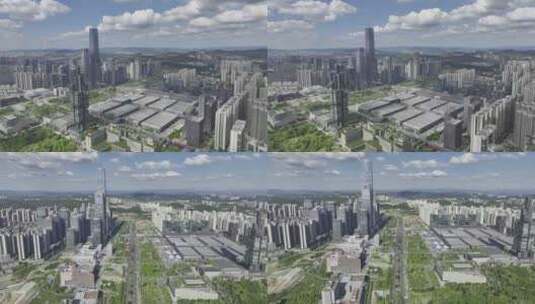 贵州金融城全景高清在线视频素材下载