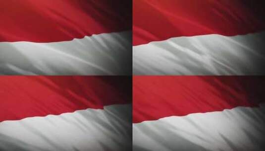 印尼国旗4K高清在线视频素材下载