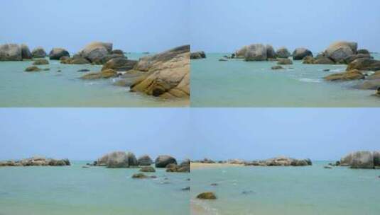 海南三亚天涯海角海滩海滨公园高清在线视频素材下载