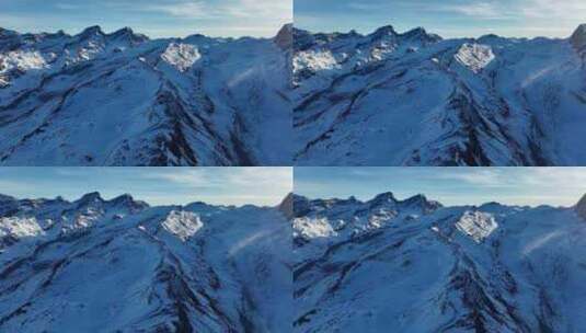 瑞士雪山山脉日出高清在线视频素材下载