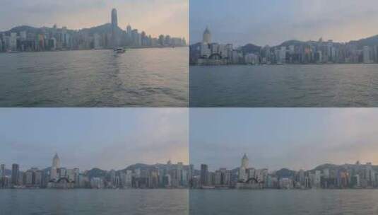 香港维多利亚港湾空镜高清在线视频素材下载