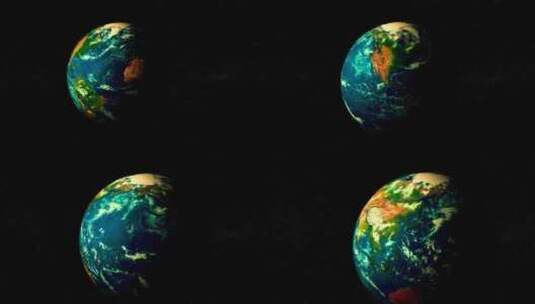 银河之星3d行星地球高清在线视频素材下载