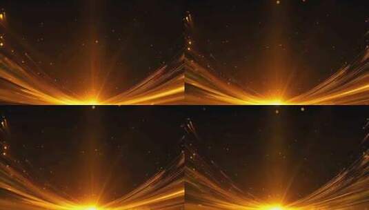 4K 金色粒子 颁奖晚会 舞台背景高清在线视频素材下载
