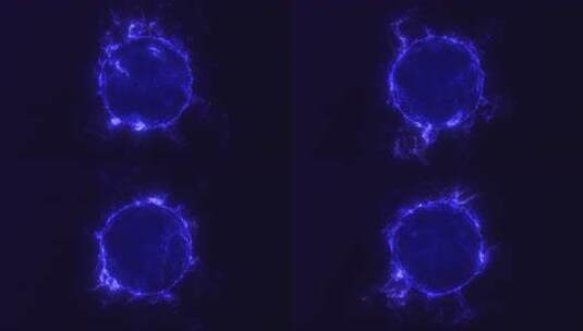 离子体粒子高能发光球体高清在线视频素材下载