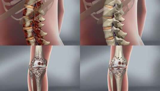 骨刺膝盖 风寒湿邪 骨关节 风湿骨病高清在线视频素材下载