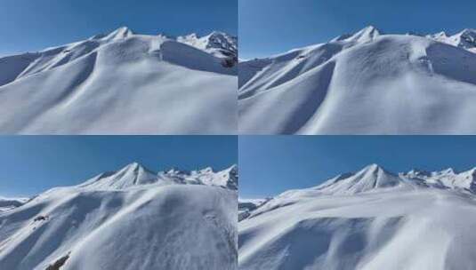 佐治亚州古多里美丽雪山的鸟瞰图高清在线视频素材下载