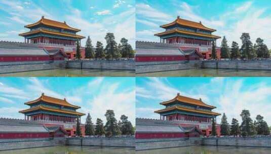 北京故宫博物馆大气延时高清在线视频素材下载