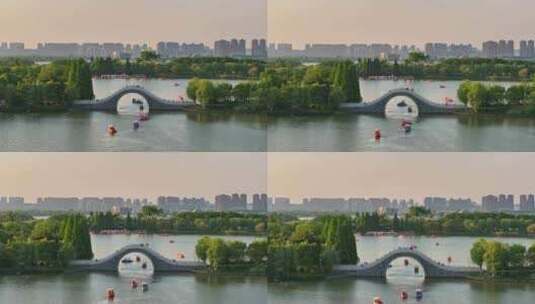 航拍徐州市云龙湖风景区小南湖高清在线视频素材下载
