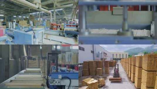 木材加工 传统制造业 加工厂 木材生产高清在线视频素材下载