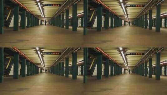 地下，地铁系统，人，步行高清在线视频素材下载
