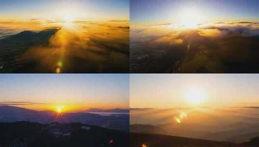 合集-唯美视觉日出太阳大自然山脉云海高清在线视频素材下载