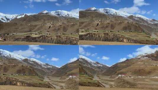 航拍川藏线 藏区 航拍大地  航拍荒漠高清在线视频素材下载