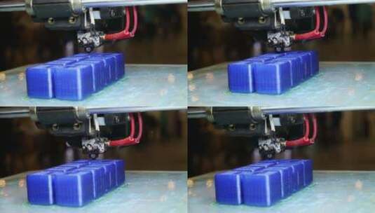 3D打印机在工厂打印高清在线视频素材下载
