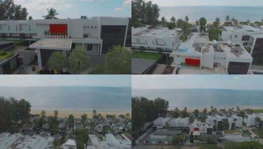 泰国旅游视频泰国海岸沙滩酒店海岸线高清在线视频素材下载