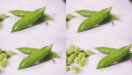 剥豌豆粒剥青豆高清在线视频素材下载