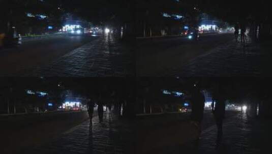 印度街道夜景高清在线视频素材下载