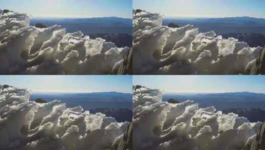 冰山上的雪块特写镜头高清在线视频素材下载
