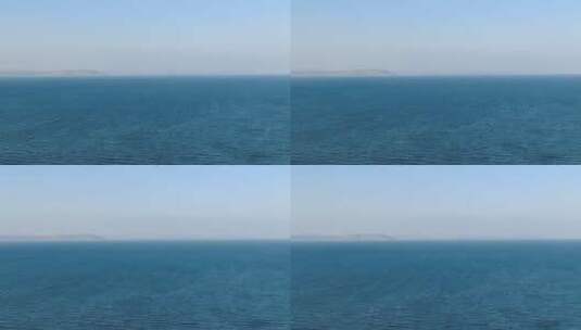 符拉迪沃斯托克海边航拍湛蓝的海边高清在线视频素材下载