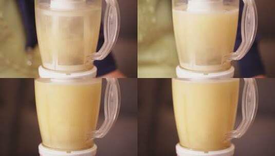 各种水果炸水果汁榨汁机高清在线视频素材下载
