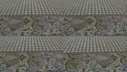 玉石片制作而成的床垫LOG视频素材高清在线视频素材下载