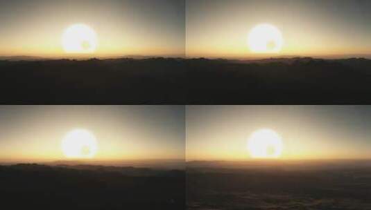 外星人行星上巨大太阳的日落高清在线视频素材下载