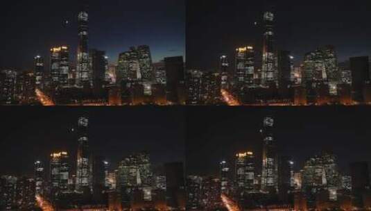 CBD延时拍摄夜景高清在线视频素材下载