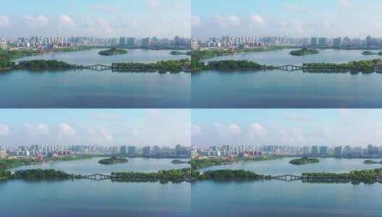 南昌象湖七孔桥高清在线视频素材下载