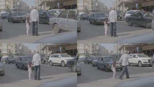 黎巴嫩街上行人高清在线视频素材下载
