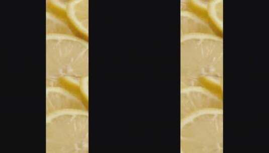 详细的黄色柠檬片高清在线视频素材下载