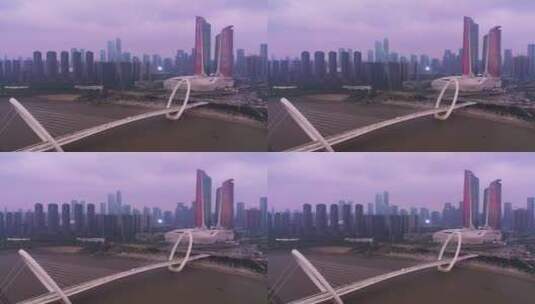 南京眼地标桥梁高清在线视频素材下载