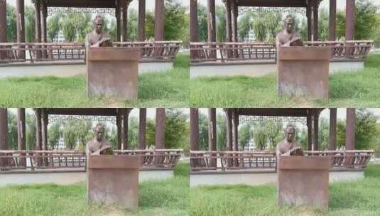 公园雕塑高清在线视频素材下载