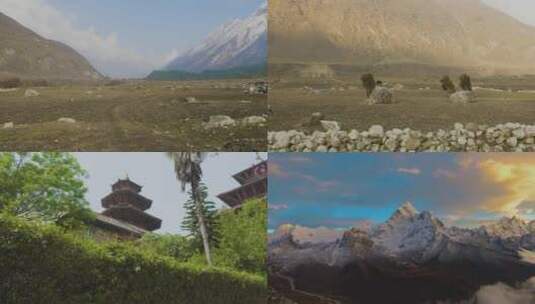 尼泊尔风光高清在线视频素材下载
