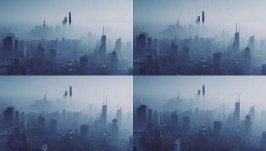 迷雾上海高清在线视频素材下载