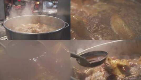 醉美中国味127 炖鸡过程 鸡汤 大勺 合集高清在线视频素材下载