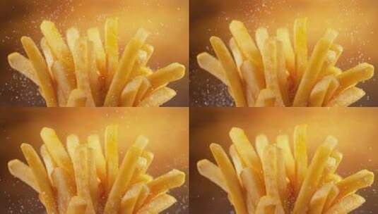 美味的炸薯条高清在线视频素材下载