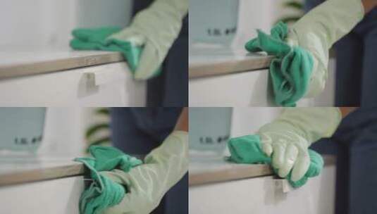 清洁卫生消毒疫情期间打扫卫生高清在线视频素材下载