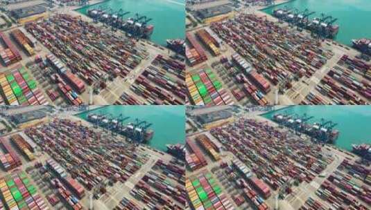 港口运输码头物流高清在线视频素材下载